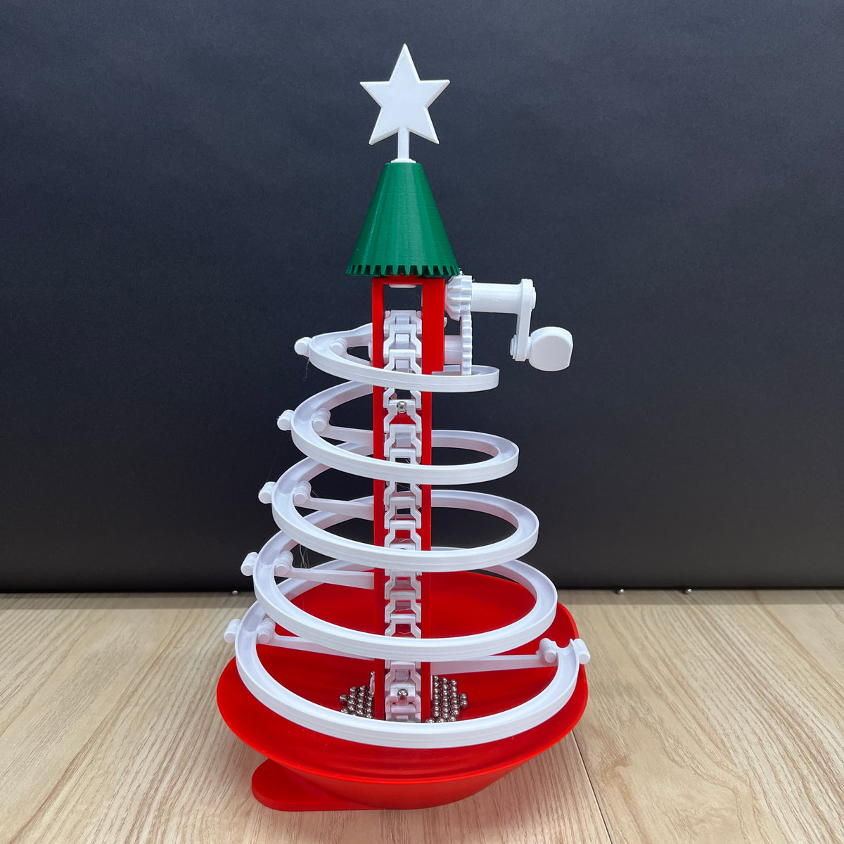 Christmas Tree Marble Run STL Engineezy