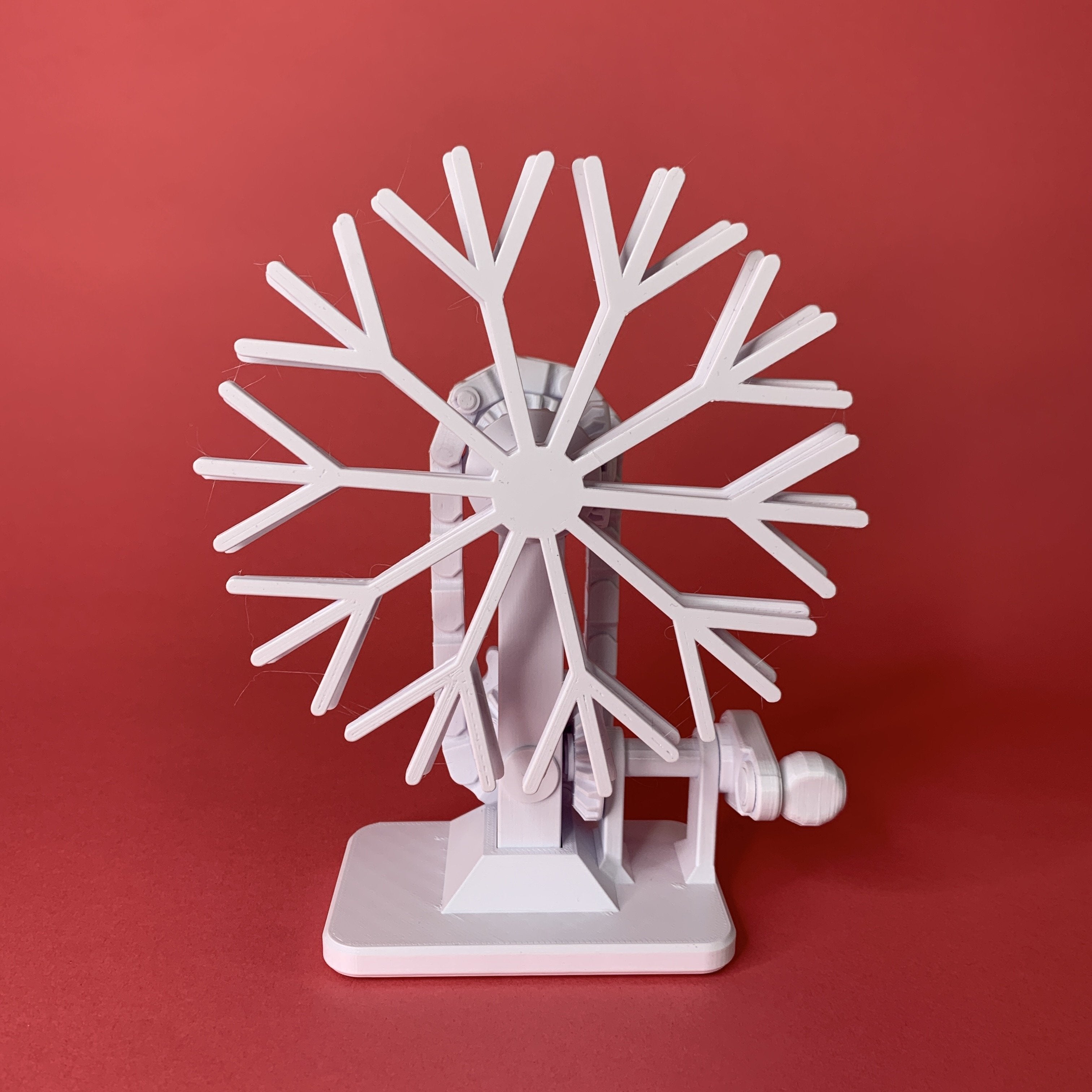 Trippy Snowflake Kinetic Sculpture