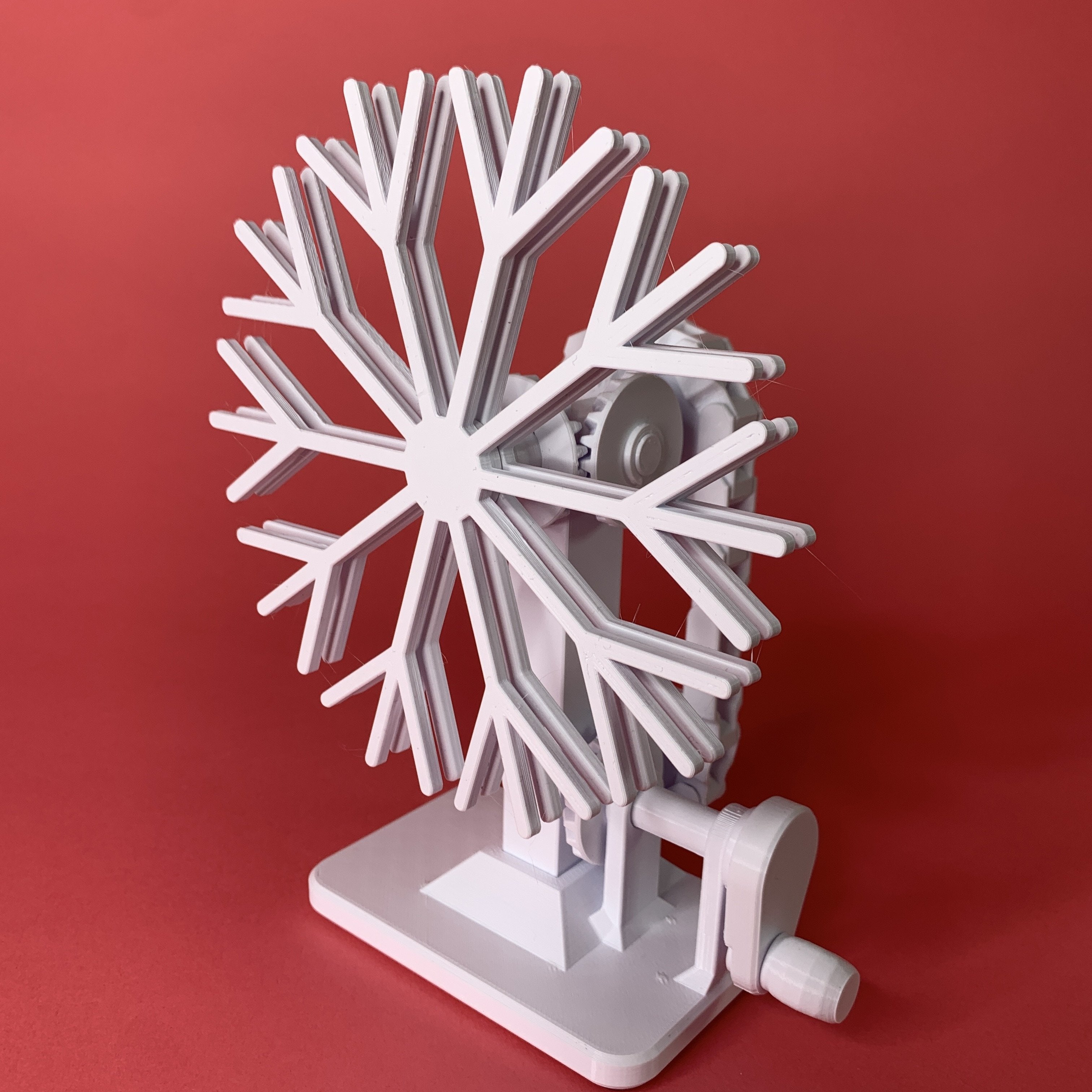 Trippy Snowflake Kinetic Sculpture