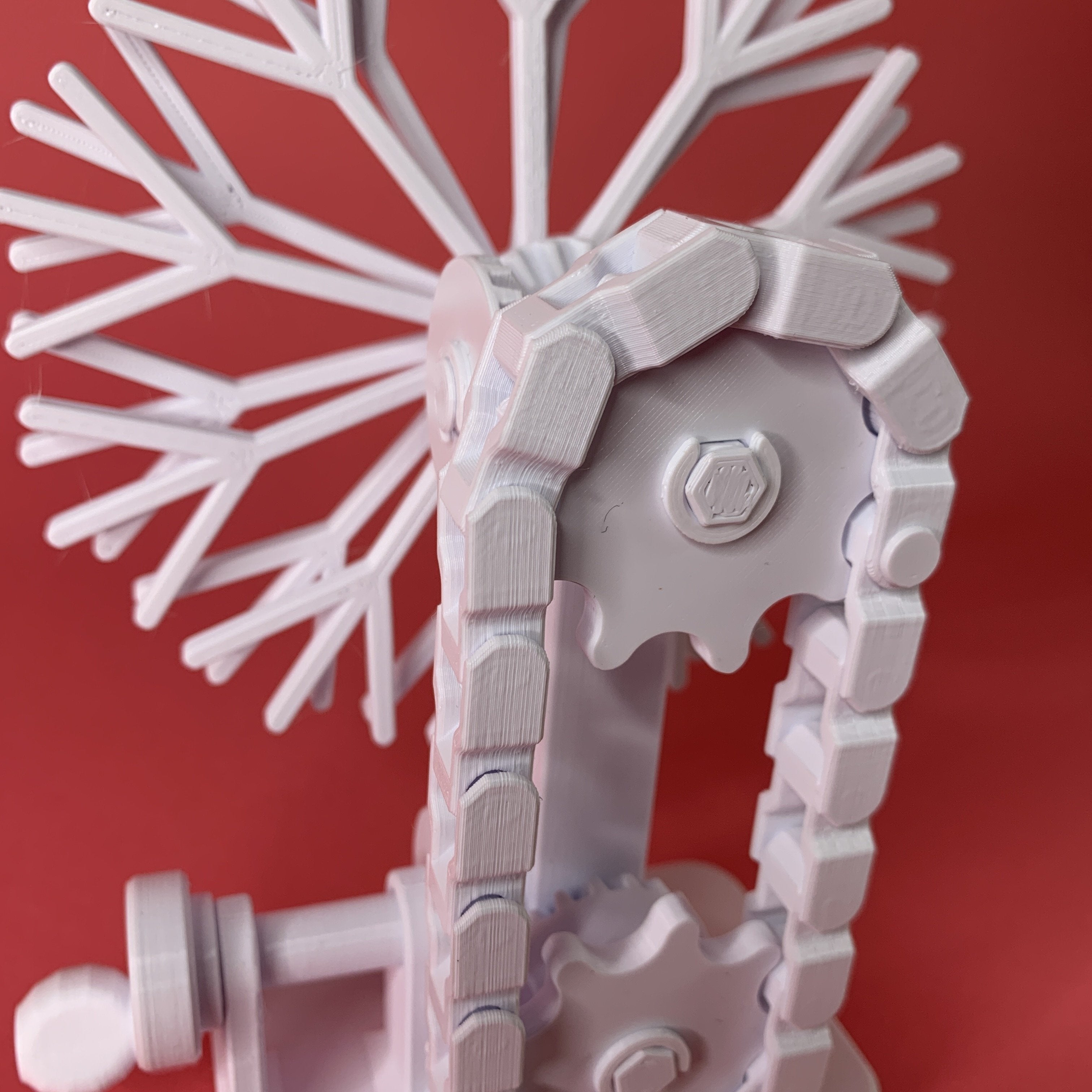 Trippy Snowflake Kinetic Sculpture