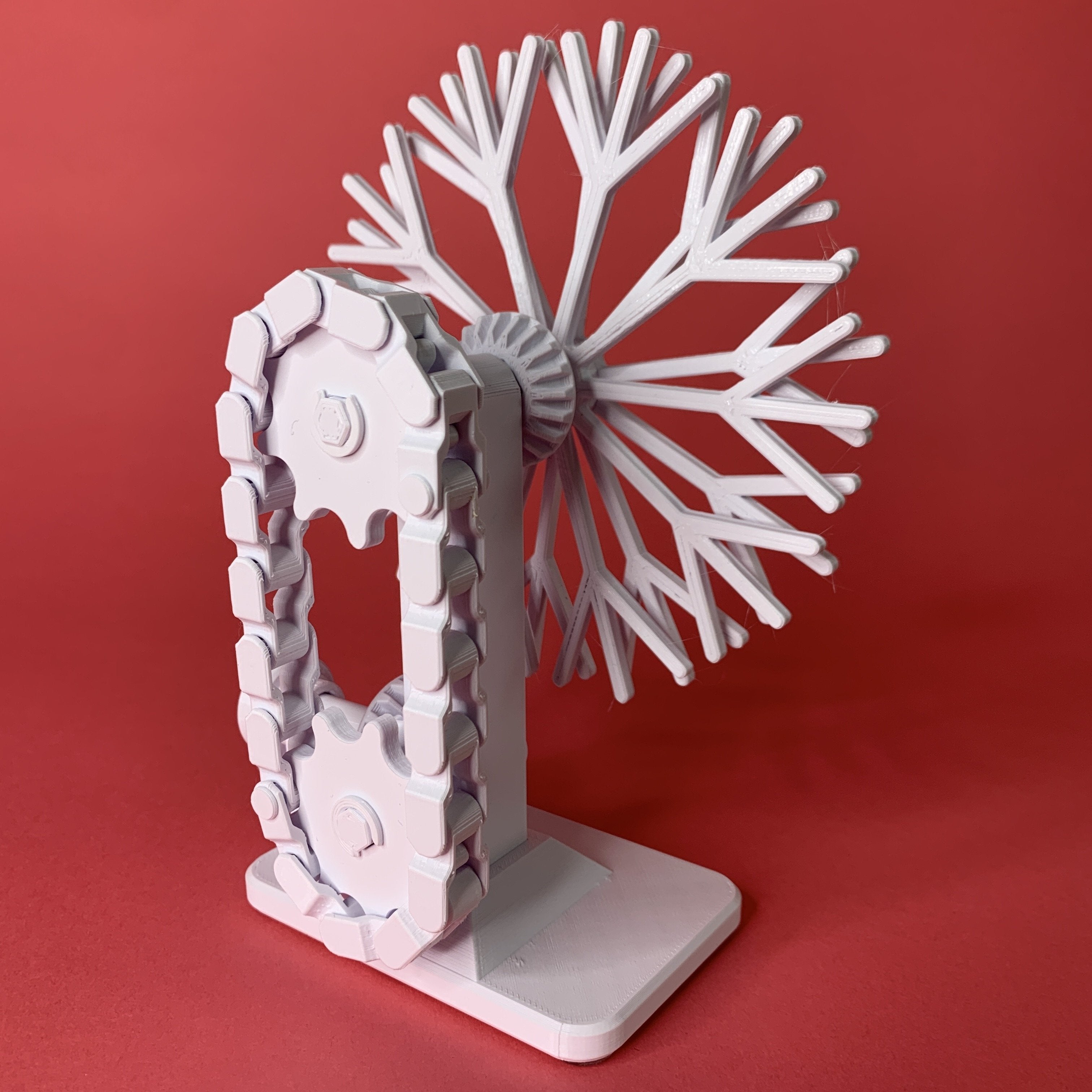 Trippy Snowflake Kinetic Sculpture