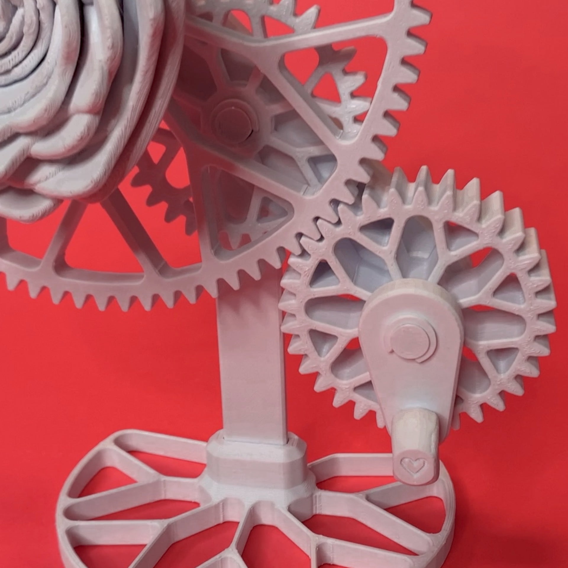 Rose on Gear STL – Engineezy